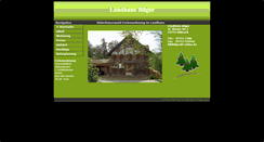 Desktop Screenshot of landhaus-bilger.de