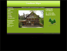 Tablet Screenshot of landhaus-bilger.de